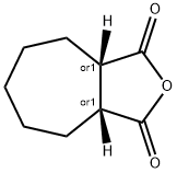 rac-(3aR,8aS)-hexahydro-1H-cyclohepta[c]furan-1,3(3aH)-dione Struktur