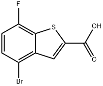 Benzo[b]thiophene-2-carboxylic acid, 4-bromo-7-fluoro- Struktur