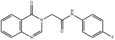 N-(4-Fluorophenyl)-2-(4-oxo-3,4-dihydroquinazolin-3-yl)acetamide Struktur