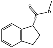 1H-Indene-1-carboxylic acid, 2,3-dihydro-, methyl ester, (1R)- Struktur