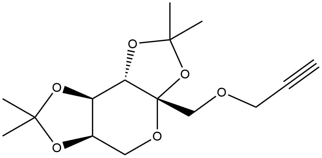 2,3:4,5-Di-O-isopropylidene-1-O-propargyl-β-D-fructopyranose Struktur