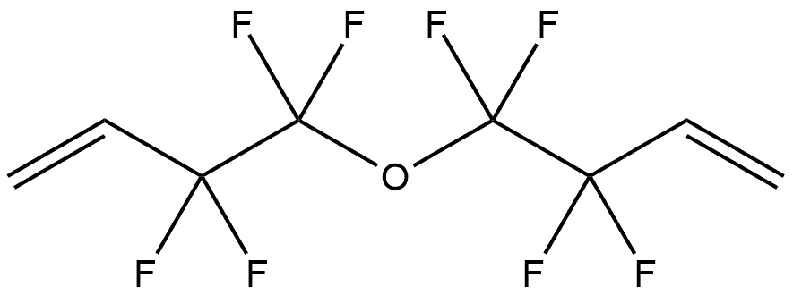 3,3,4,4-TETRAFLUORO-4-((1,1,2,2-TETRAFLUOROBUT-3-EN-1-YL)OXY)BUT-1-ENE 結構式