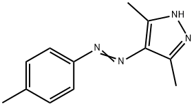 1H-Pyrazole, 3,5-dimethyl-4-[2-(4-methylphenyl)diazenyl]- Struktur