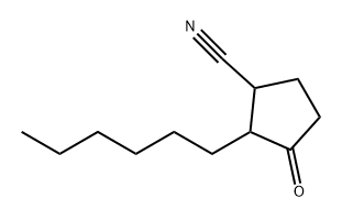 Cyclopentanecarbonitrile, 2-hexyl-3-oxo-