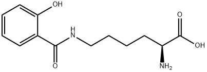 L-Lysine, N6-(2-hydroxybenzoyl)- Struktur