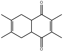 1,4-Naphthalenedione, 4a,5,8,8a-tetrahydro-2,3,6,7-tetramethyl- Struktur