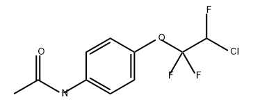 Acetamide, N-[4-(2-chloro-1,1,2-trifluoroethoxy)phenyl]- Struktur