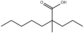 Heptanoic acid, 2-methyl-2-propyl-