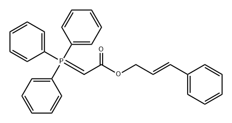 Acetic acid, 2-(triphenylphosphoranylidene)-, (2E)-3-phenyl-2-propen-1-yl ester Struktur