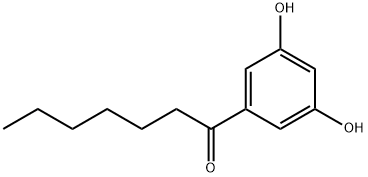 1-(3,5-Hydroxyphenyl) heptanone Struktur