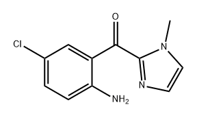 Methanone, (2-amino-5-chlorophenyl)(1-methyl-1H-imidazol-2-yl)- Struktur