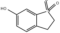 Benzo[b]thiophene-6-ol, 2,3-dihydro-, 1,1-dioxide Struktur