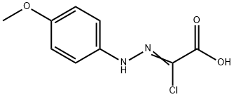 Acetic acid, 2-chloro-2-[2-(4-methoxyphenyl)hydrazinylidene]- Struktur