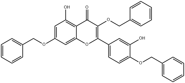 4H-1-Benzopyran-4-one, 5-hydroxy-2-[3-hydroxy-4-(phenylmethoxy)phenyl]-3,7-bis(phenylmethoxy)-