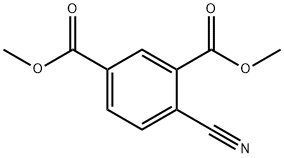 1,3-Benzenedicarboxylic acid, 4-cyano-, 1,3-dimethyl ester Struktur