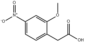 Benzeneacetic acid, 2-methoxy-4-nitro- Struktur