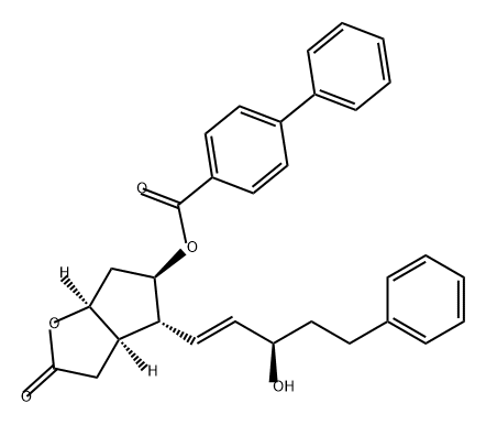 [1,1'-Biphenyl]-4-carboxylic acid, (3aR,4R,5R,6aS)-hexahydro-4-[(1E,3R)-3-hydroxy-5-phenyl-1-penten-1-yl]-2-oxo-2H-cyclopenta[b]furan-5-yl ester