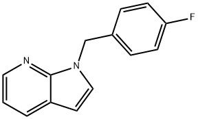 1H-Pyrrolo[2,3-b]pyridine, 1-[(4-fluorophenyl)methyl]- Struktur