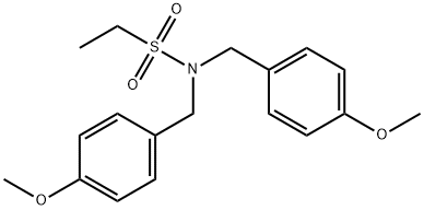 Ethanesulfonamide, N,N-bis[(4-methoxyphenyl)methyl]- Struktur