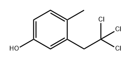 Phenol, 4-methyl-3-(2,2,2-trichloroethyl)- Struktur