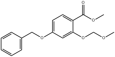 Benzoic acid, 2-(methoxymethoxy)-4-(phenylmethoxy)-, methyl ester