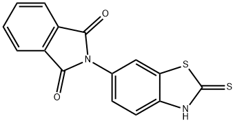 2-(2-sulfanylidene-3H-1,3-benzothiazol-6-yl)isoindole-1,3-dione Struktur