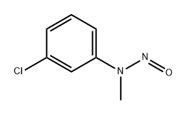 Benzenamine, 3-chloro-N-methyl-N-nitroso- Struktur