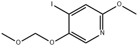 Pyridine, 4-iodo-2-methoxy-5-(methoxymethoxy)- Struktur