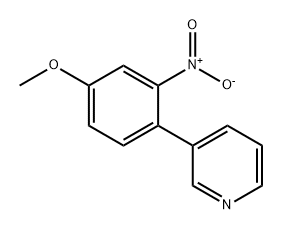 Pyridine, 3-(4-methoxy-2-nitrophenyl)- Struktur