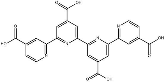 [2,2':6',2'':6'',2'''-Quaterpyridine]-4,4',4'',4'''-tetracarboxylic acid Struktur