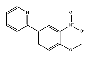 Pyridine, 2-(4-methoxy-3-nitrophenyl)- Struktur