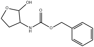 Carbamic acid, (tetrahydro-2-hydroxy-3-furanyl)-, phenylmethyl ester (9CI) Struktur