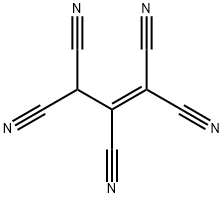 1-Propene-1,1,2,3,3-pentacarbonitrile Struktur