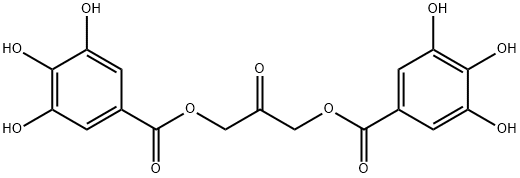 Benzoic acid, 3,4,5-trihydroxy-, 2-oxo-1,3-propanediyl ester (9CI) Struktur