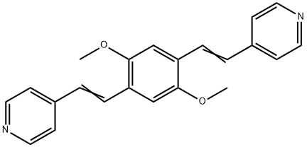 Pyridine, 4,4'-[(2,5-dimethoxy-1,4-phenylene)di-2,1-ethenediyl]bis- (9CI) Struktur