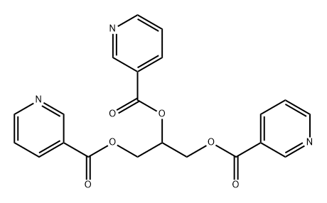 3-Pyridinecarboxylic acid, 1,2,3-propanetriyl ester (9CI) Struktur