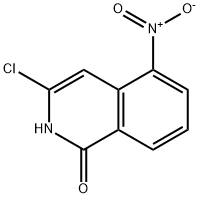 1(2H)-Isoquinolinone, 3-chloro-5-nitro- Struktur