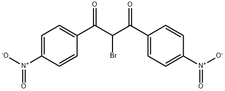 1,3-Propanedione, 2-bromo-1,3-bis(4-nitrophenyl)- Struktur