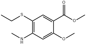 methyl 5-(ethylthio)-2-methoxy-4-(methylamino)benzoate Struktur