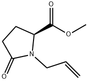 Proline, 5-oxo-1-(2-propen-1-yl)-, methyl ester Struktur