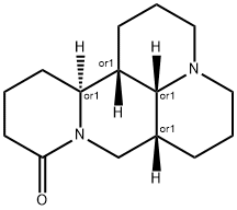 1H,5H,10H-Dipyrido[2,1-f:3',2',1'-ij][1,6]naphthyridin-10-one, dodecahydro-, (7aR,13aS,13bS,13cR)-rel- Struktur