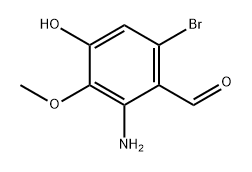 Benzaldehyde, 2-amino-6-bromo-4-hydroxy-3-methoxy- Struktur