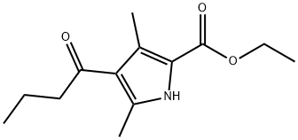 1H-Pyrrole-2-carboxylic acid, 3,5-dimethyl-4-(1-oxobutyl)-, ethyl ester