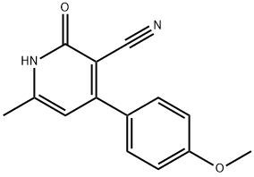 3-Pyridinecarbonitrile, 1,2-dihydro-4-(4-methoxyphenyl)-6-methyl-2-oxo-