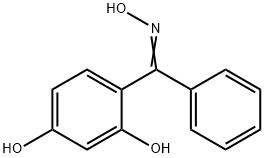 Methanone, (2,4-dihydroxyphenyl)phenyl-, oxime Struktur