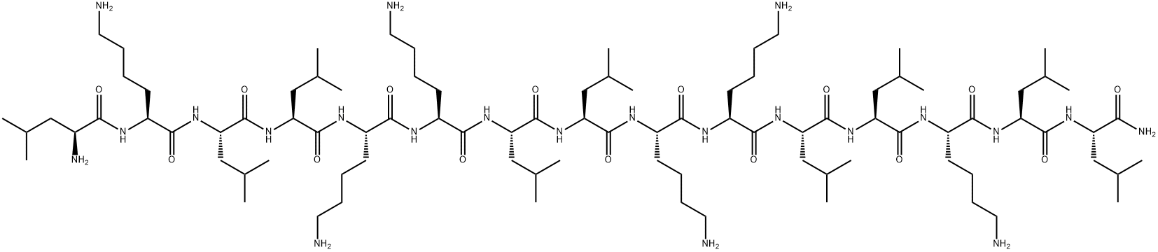 L-Leucinamide, L-leucyl-L-lysyl-L-leucyl-L-leucyl-L-lysyl-L-lysyl-L-leucyl-L-leucyl-L-lysyl-L-lysyl-L-leucyl-L-leucyl-L-lysyl-L-leucyl- Struktur