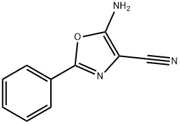 5-amino-2-phenyl-1,3-oxazole-4-carbonitrile Struktur