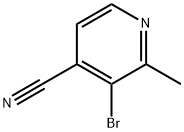 4-Pyridinecarbonitrile, 3-bromo-2-methyl- Struktur