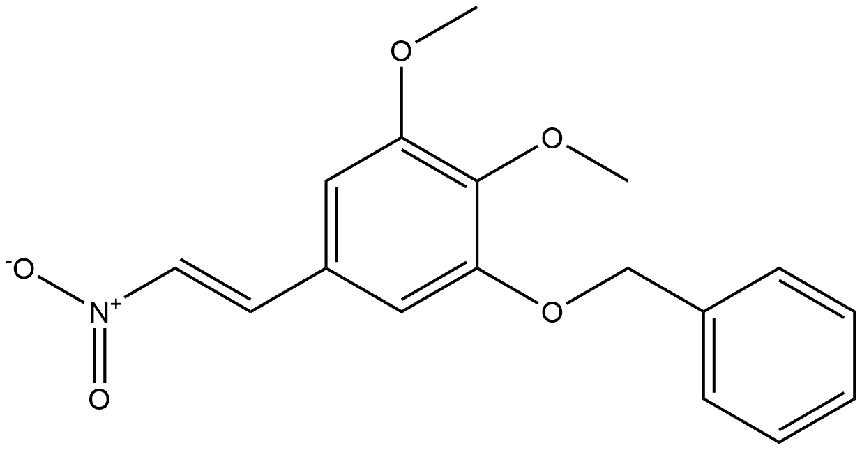 Styrene, 3-(benzyloxy)-4,5-dimethoxy-β-nitro-, (E)- (8CI) Struktur