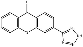 9H-Thioxanthen-9-one, 3-(2H-tetrazol-5-yl)- Struktur